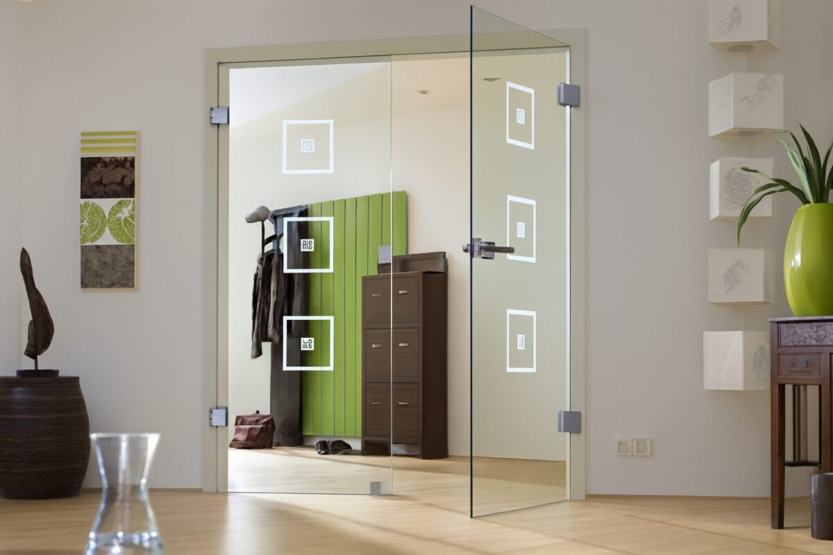 офісні скляні двері